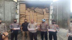 1 Unit Truck Container Bawa Rokok Ilegal di Amankan Polres Dharmasraya