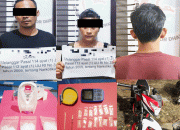 Polres Dharmasraya Amankan Seorang Pemuda Dan Pasutri  Diduga Pelaku Pengedar Sabu