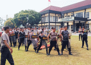 Pemilu Serentak 2024, Polres Dharmasraya Gelar Pelatihan Dalmas Ops Mantap Brata
