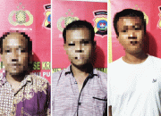 Tim Gabungan Polres Berhasil Amankan Tiga Pelaku Pencurian Hp Wartawan Di Dharmasraya