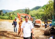 Sutan Riska Pantau Progres Pembangunan Jembatan Gantung Siguntur: Kunci Penghubung Ekonomi Dharmasraya