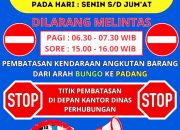 Kurangi Macet di Jam Sibuk, Dishub Dharmasraya Atur Jam Operasional Truk Barang
