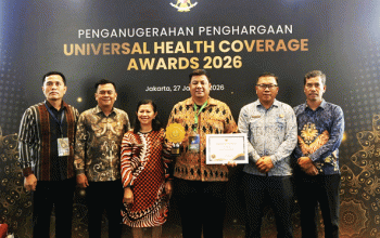Kabupaten Samosir Tiga Kali Berturut-turut Raih Penghargaan UHC Award, Cakupan Jaminan Kesehatan Capai 100 Persen