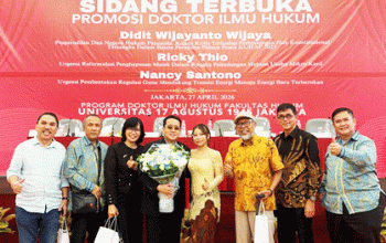 Didit Wijayanto Wijaya Raih Gelar Doktor ke-34 Program Ilmu Hukum UTA’45 Jakarta