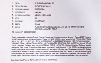 Polda Metro Jaya Benarkan Terima Laporan PWI terhadap Hatman Paris Hutapea, Penyidik Lakukan Pendalaman Materi Aduan