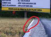 Proyek Jalan Rp1,56 Miliar di Tandam Hilir II Rusak, Tembok Penahan Ambruk! Bupati, Dinas PU dan APH Didesak Turun Tangan
